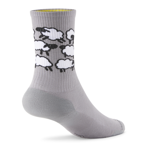Allbirds Anytime Crew Sock - Medium Grey/Blizzard (Natural Black) - Sheep