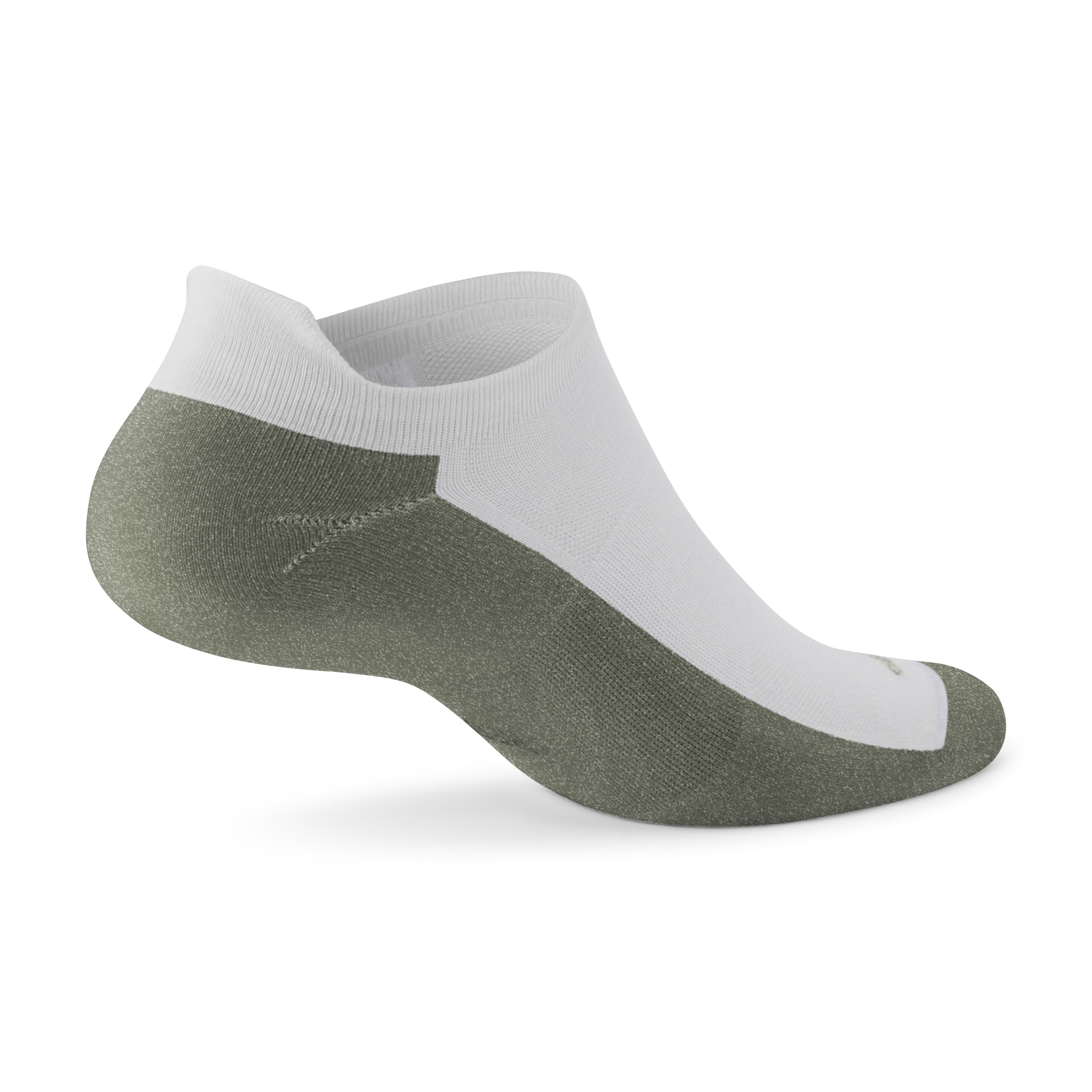 Allbirds Anytime Ankle Sock - Blizzard/Thunder Green