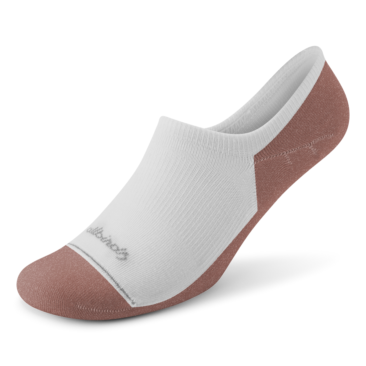 Allbirds Anytime No Show Sock - Blizzard/Sienna