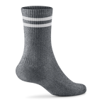 Anytime Crew Sock - Natural Grey Heather/Natural White