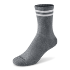Anytime Crew Sock - Natural Grey Heather/Natural White