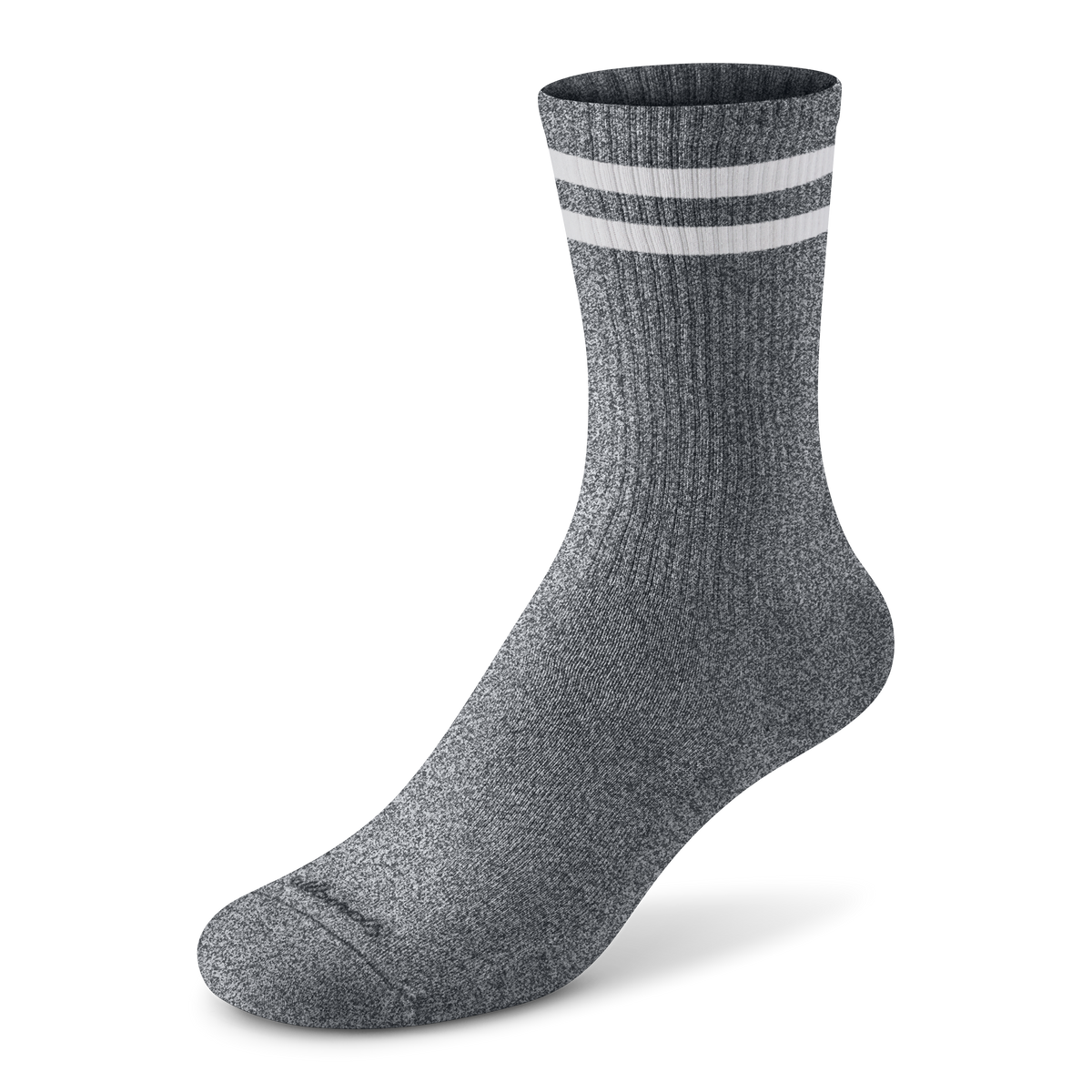Allbirds Anytime Crew Sock - Natural Grey Heather/Natural White