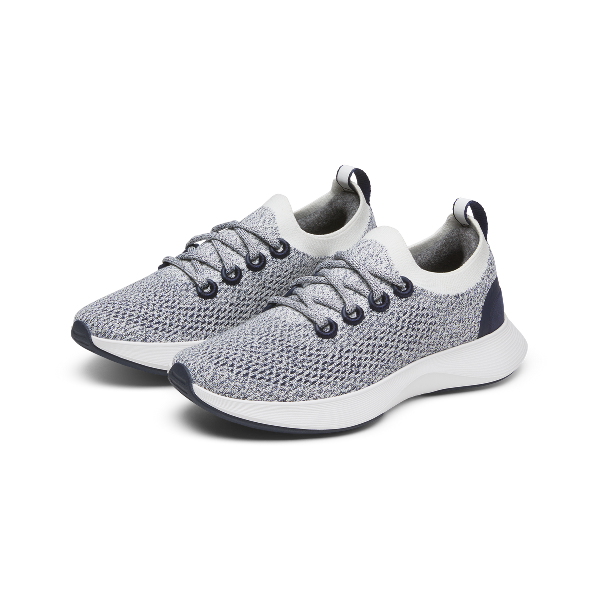 Allbirds Women's Dasher NZ - Blizzard/Deep Navy (Blizzard Sole)