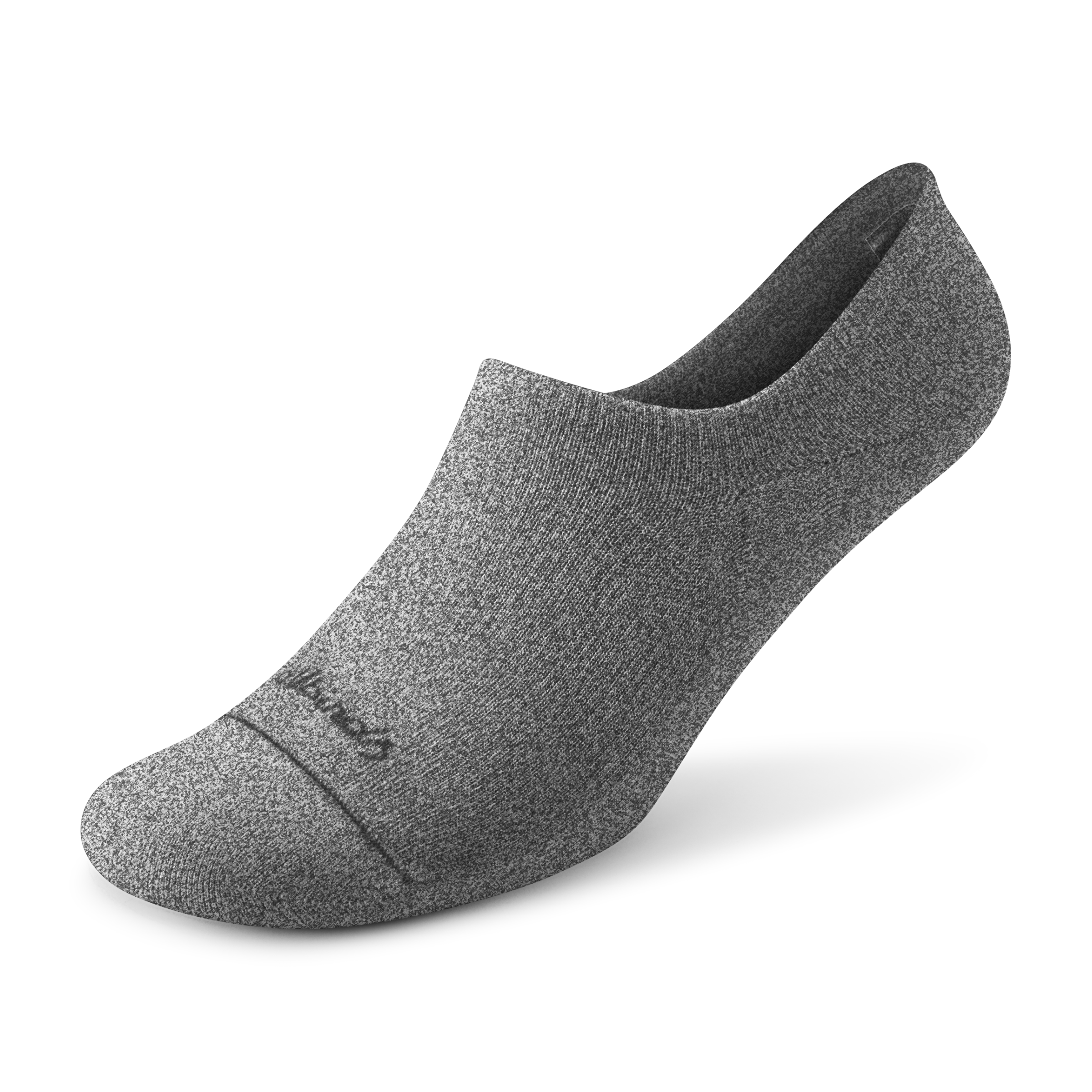 Allbirds Anytime No Show Heel Grip Sock - Natural Grey Heather