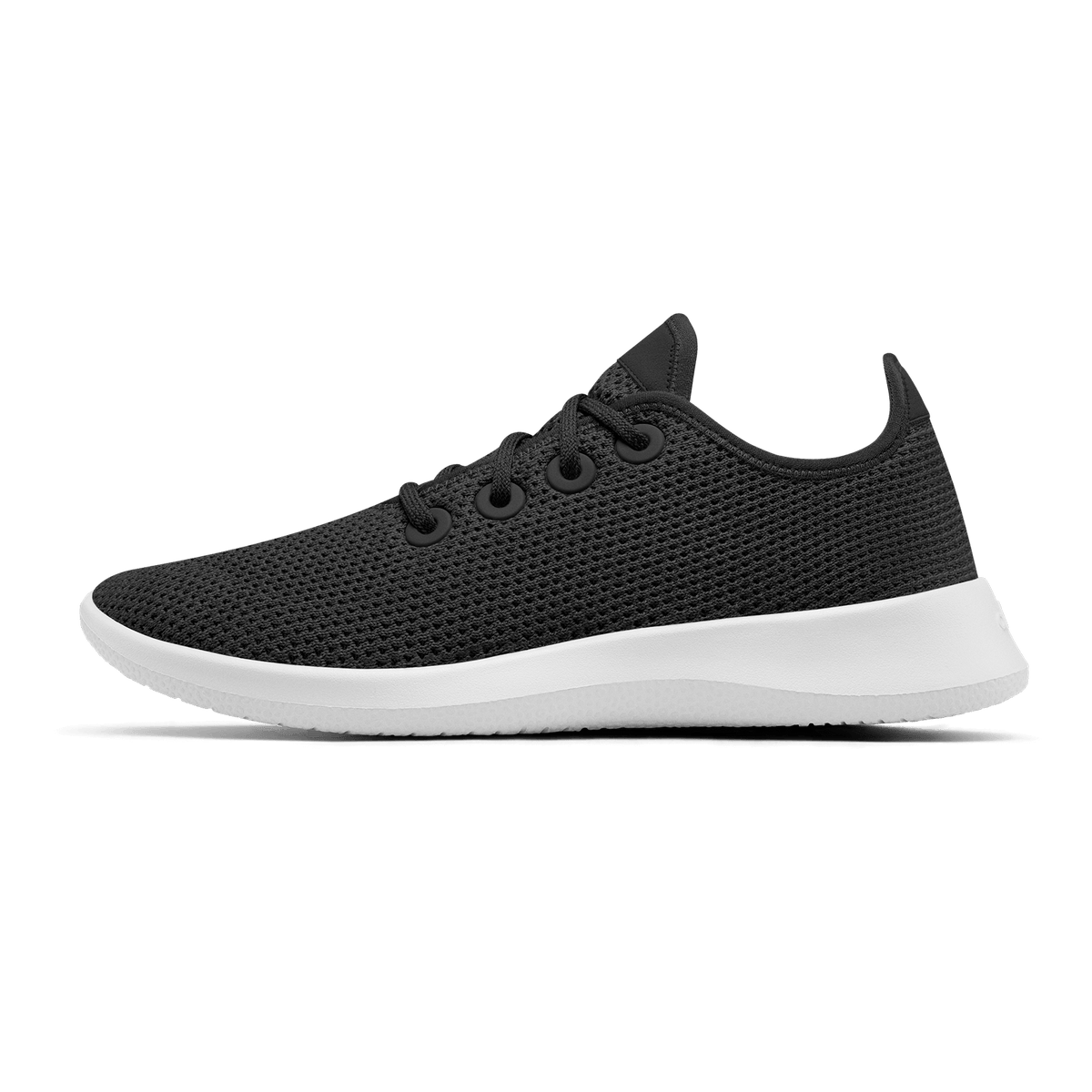 Allbirds Women's Tree Runner - Jet Black (White Sole)