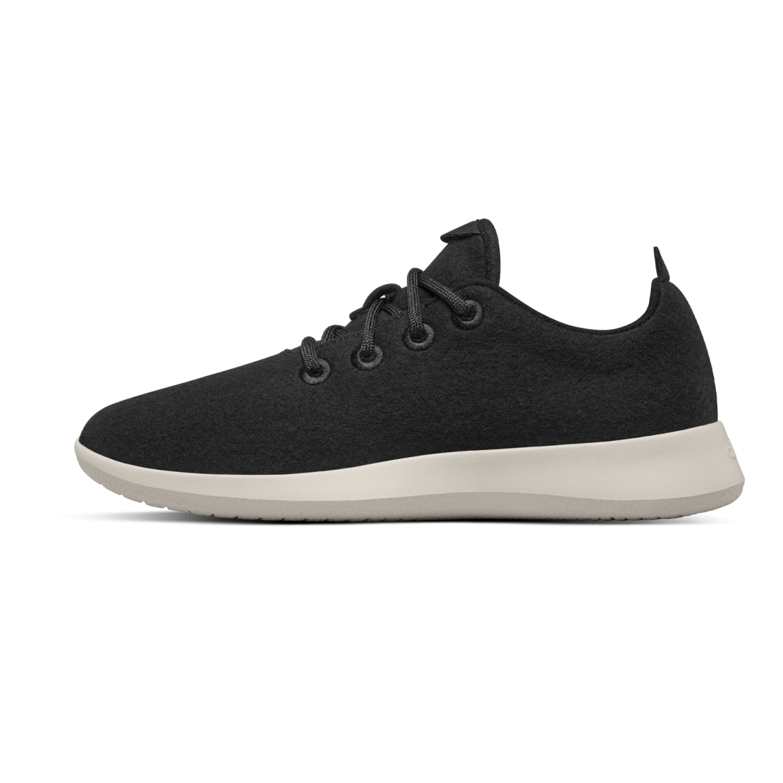 Allbirds Men's Wool Runner - True Black (Cream Sole)